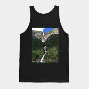 Fjords Waterfall in Norway Tank Top